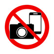 No photo and no phone sign - forbidden sign