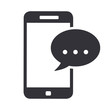 © oxinoxi - Smartphone phone message icon symbol vector illustration