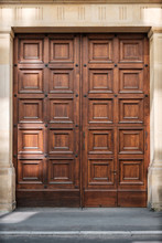 Massive Wooden Door Entrance  - Big Wood Gate -