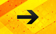 © Brownfalcon - Next arrow icon abstract digital banner yellow background