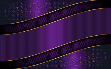 Wall Mural - elegant purple background with luxurious line shape