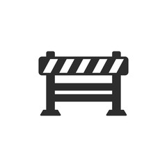 Poster - Roadblock icon vector image on white background. under construction logo template