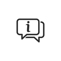 Aufkleber - information icon vector image on white background. information logo template. info symbol