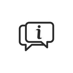 Leinwandbilder - information icon vector image on white background. information logo template. info symbol