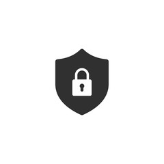 Aufkleber - Security icon vector illustration. Protect scurity symbol. Shield logo design template