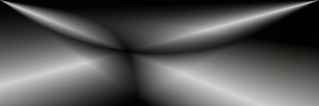 Wall Mural -  - Digital Art, panoramic, abstract three-dimensional objects with soft lighting, Germany