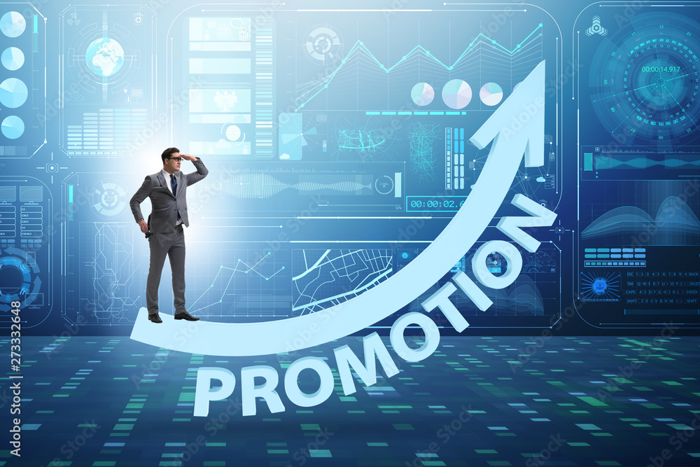 Promotion In Job Employee in career promotion concept Stock Photo | Adobe Stock