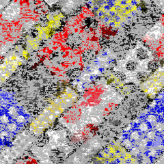 Aufkleber - Abstract seamless pattern with imitation of a grunge dirty texture. Vector image.
