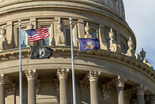 Flags In Downtown Boise