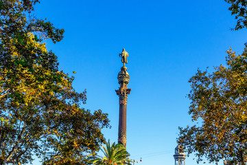 Christopher Columbus monument in Barcelona