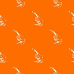 Poster - Shrimp pattern vector orange for any web design best