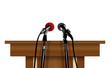 microphone on the lectern 