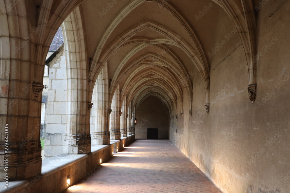 Monastère Royal de Brou - Le Cloître - Ville de Bourg en Bresse - Département de l'Ain - France