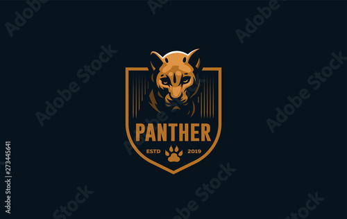 The image of a coguar or panter. Fotobehang