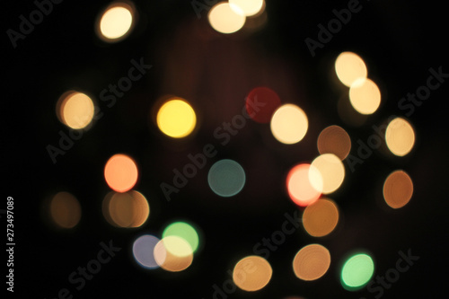 Blur blurred defocused christmas lights bokeh light dots