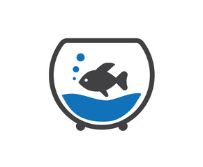 gold fish icon - fish in the aquarium icon