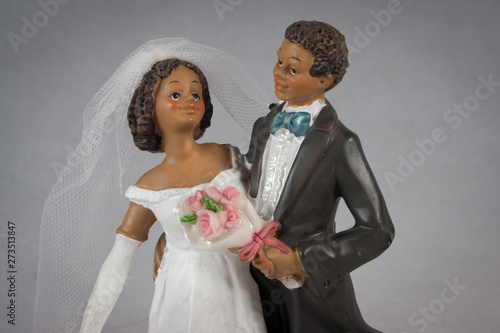 Bride And Groom Wedding Cake Topper Vintage African American Buy