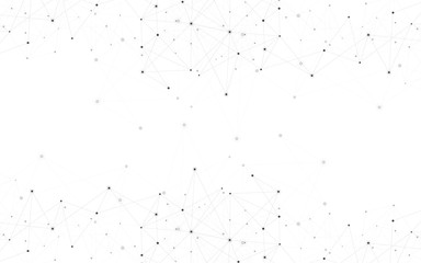 Abstract plexus background with connecting dots and lines. Global network connection, digital technology and communication concept.