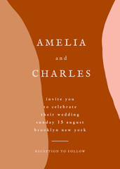 Poster - wedding invitation template