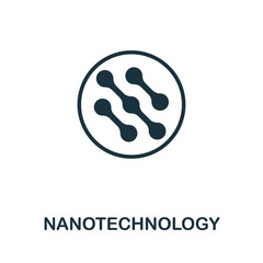 Nanotechnology vector icon symbol. Creative sign from biotechnology icons collection. Filled flat Nanotechnology icon for computer and mobile