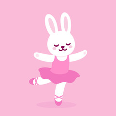 Poster - Cute cartoon ballerina