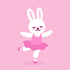 Cute cartoon ballerina