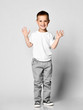 © FAB.1 - emotional portrait of a little boy wearing a white t-shirt.
