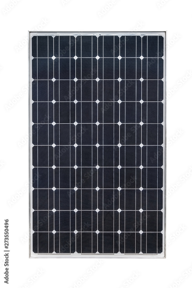 Solar panel isolated on white background - obrazy, fototapety, plakaty 