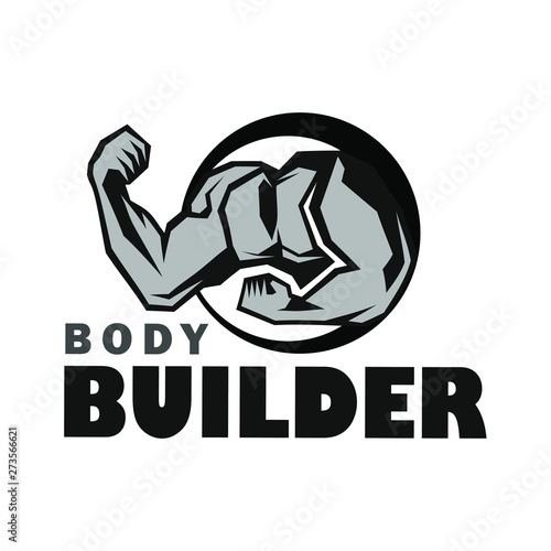 Muscle Body Builder Fitness Gym Logo Design Inspiration Buy This