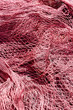 Close up view of fishing net