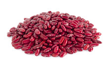 Red Kidney Beans Isolated On White Background, Healthy Food Concept
