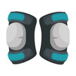 sports knee pads equipment icon