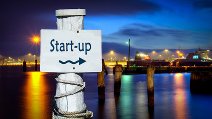 Poster - Schild 386 - Start-up