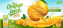 Refreshing Orange Juice Ads