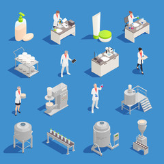 Wall Mural - Cosmetics Detergent Production Isometric Icons