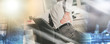 © thodonal - Businessman suffering from back pain, light effect; multiple exp