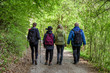 © Jaroslav Moravcik - Hiking family in forest