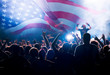 © erika8213 - United States flag - crowd celebrating 4th of July Independence Day.