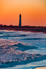 Wall Mural - lighthouse at sunset