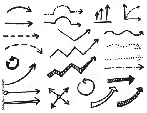 Vector Abstract Black Hand Drawn Arrows And Pointers Set Isolated On White Background Cartoon Arrow Sign Arrow Symbol Modern Doodle Arrow Vector Illustration Buy This Stock Vector And Explore Similar Vectors