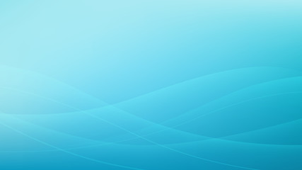 Turquoise wavy abstract vector background