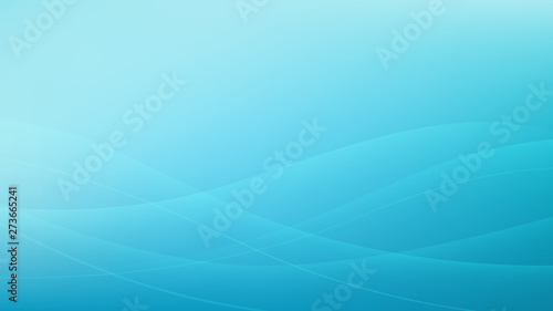 Turquoise wavy abstract vector background