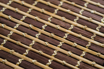 table napkin made of bamboo. background