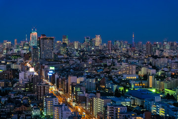  三軒茶屋 スカイキャロット展望ロビー 夜景（東側）