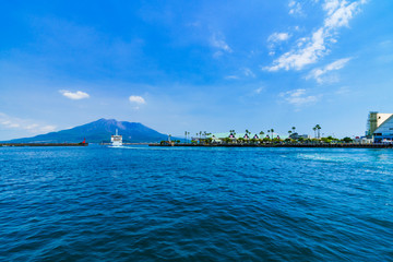 Wall Mural - landscape of Sakurajima island in Kagoshima Japan 