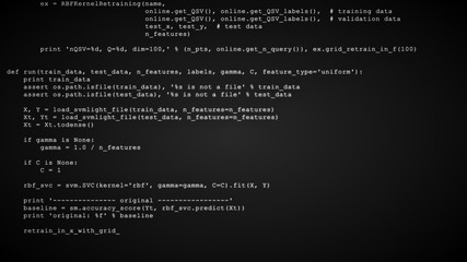 Wall Mural - 3d hacking code data flow stream on black. computer screen with encrypted fast typing coding symbols