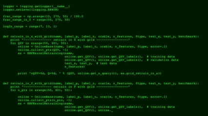 Wall Mural - 3d hacking code data flow stream on green. computer screen with encrypted fast typing coding symbols