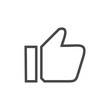 © zo3listic - like icon. Thumbs up icon grey. social media icon