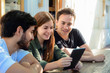 © Mego-studio - Group of friends meeting In a Coffee Shop.