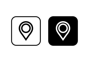 Pin icon vector. Location icon. Map pointer icon